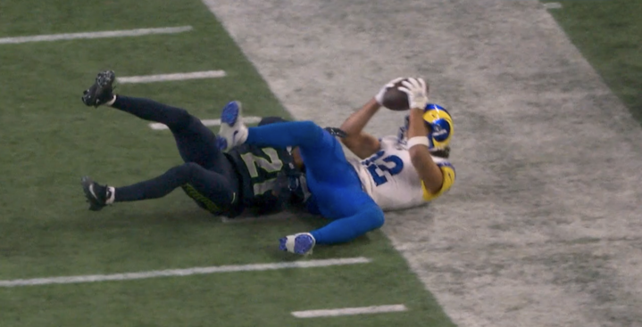 brgridiron's tweet photo. Truly a game of inches https://t.co/e8zEaSQzQe