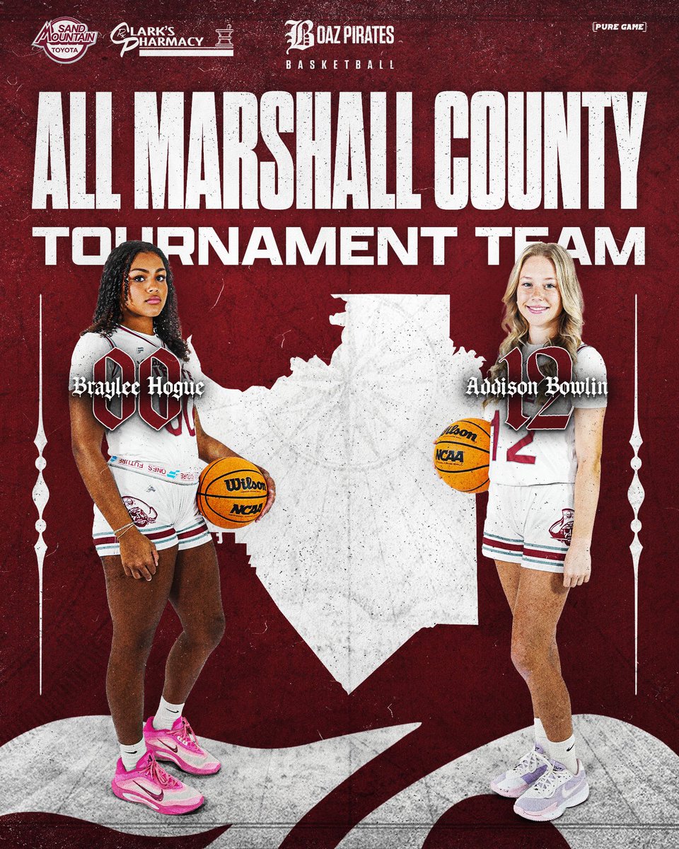 Check out our two girls who made the Marshall County All-Tournament team from this seasons county tournament! 

Freshman, Braylee Hogue
Sophomore, Addison Bowlin 

#SailsUp