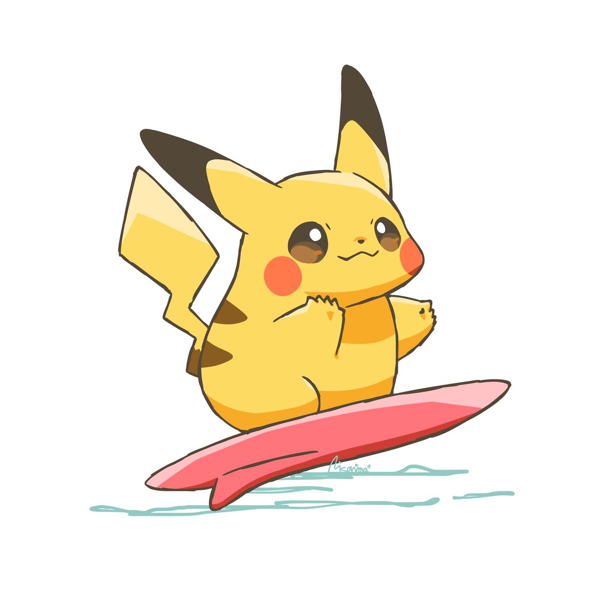 mikannoakuma's tweet photo. なみのりピカチュウ https://t.co/TORiW5hn07