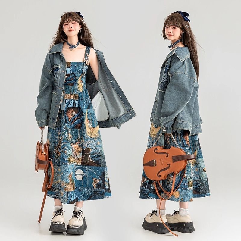 Manusmachina 刺繍デニムジャケット 刺繍デニムジャケット Manusmachina
