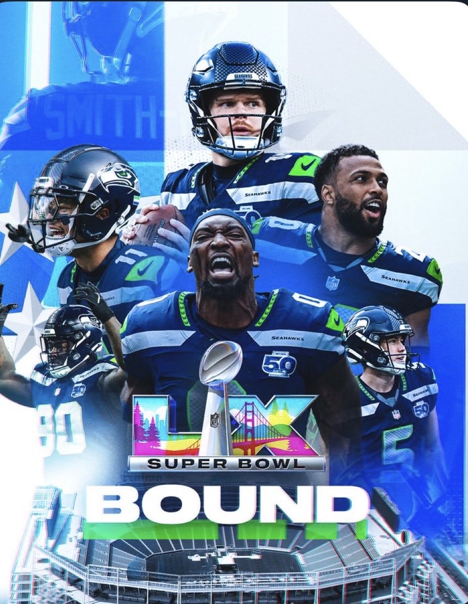 BOOM 💥 - We are on our way to Super Bowl 60 - the most stressful thing I have done in years, watching you boys - what a great game  - I wonder if I can get to San Fran - beautiful Hawks just beautiful 🤩 <a href="/Seahawks/">Seattle Seahawks</a> @nfl #SuperBowlLX