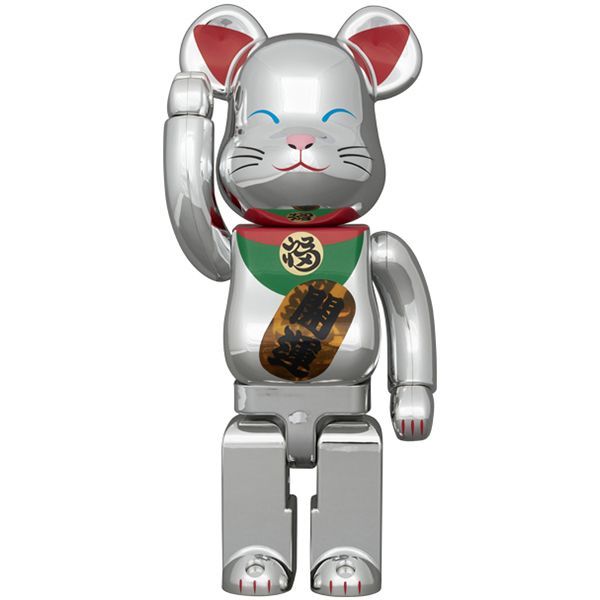 BE@RBRICK 招き猫 銀メッキ 発光 1000％ 限定品発売のお知らせ(BE@RBRICK 招き猫 開運 弐 発光 銀メッキ 400