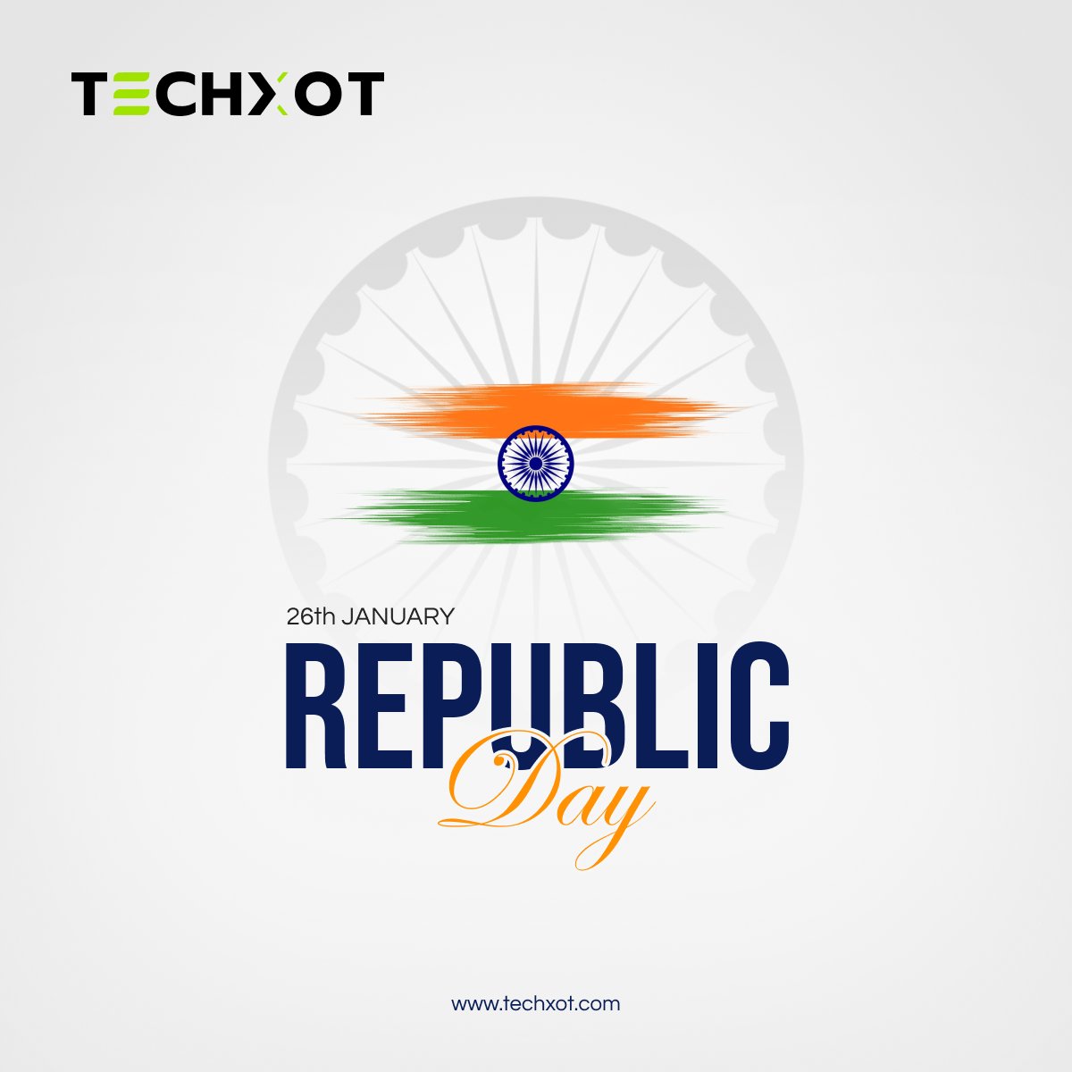 Celebrating the spirit of unity, integrity, and progress this Republic Day.

Together, we build a stronger tomorrow through innovation, responsibility, and collective growth.

𝗛𝗮𝗽𝗽𝘆 𝗥𝗲𝗽𝘂𝗯𝗹𝗶𝗰 𝗗𝗮𝘆!!

#RepublicDay #UnityIntegrityProgress #Techxot #nashik