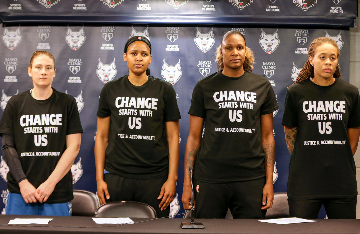 sportsfan6718's tweet photo. Comments saying they don’t have the most to lose bc they make less $. To the contrary, most of these women make the majority of their income from sponsorships and endorsements, which they are knowingly putting at risk by speaking out.

Forever proud to be a fan of these women 🖤 https://t.co/NLeKc7hQMs