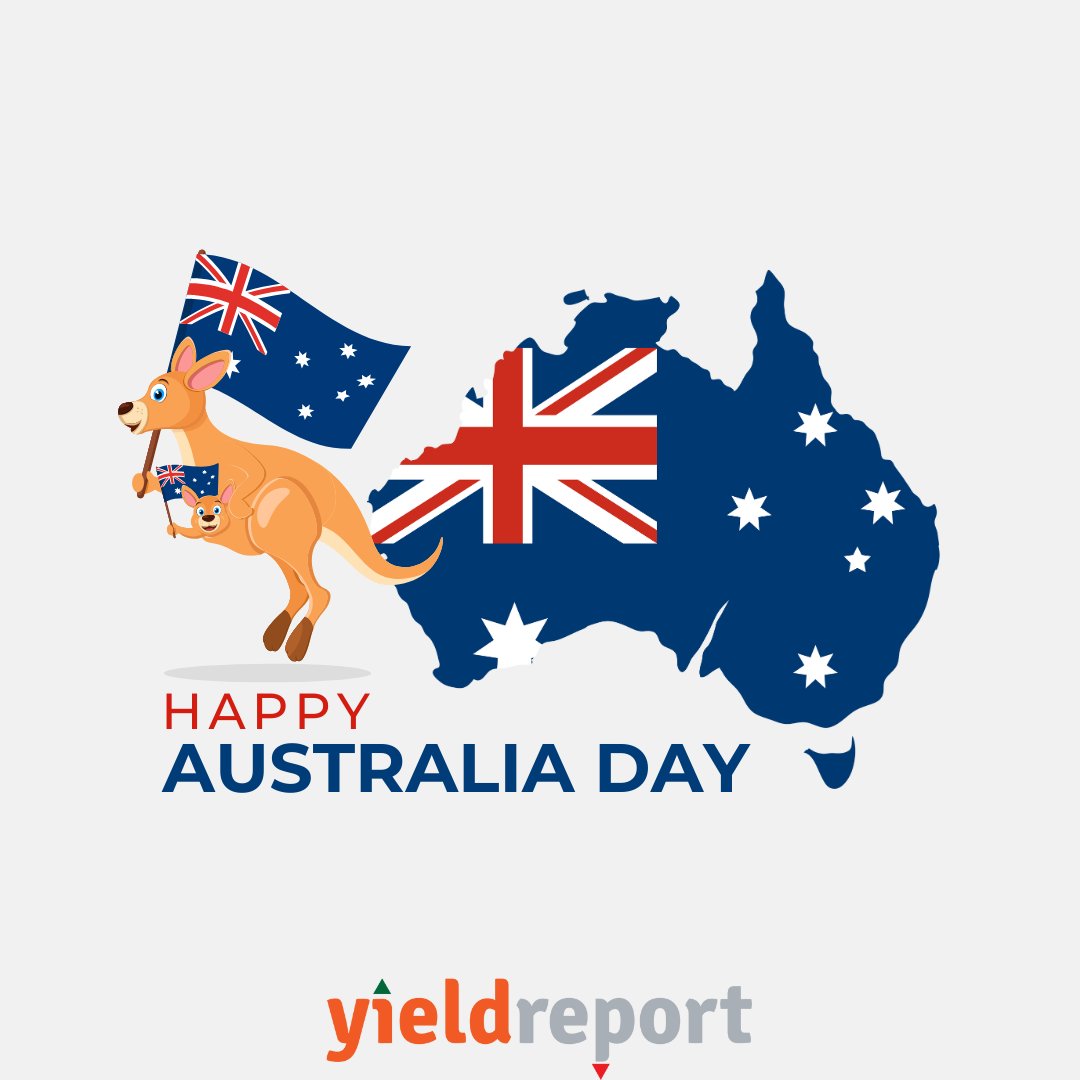 YieldReport's tweet image. Happy Australia Day 🇦🇺

At YieldReport, we’re proud to contribute to Australia’s financial ecosystem by delivering clear data-driven insights across markets from equities &amp;amp; bonds to yields &amp;amp; macro trends.

Wishing our readers &amp;amp; the broader investment community a safe Day.

#yield