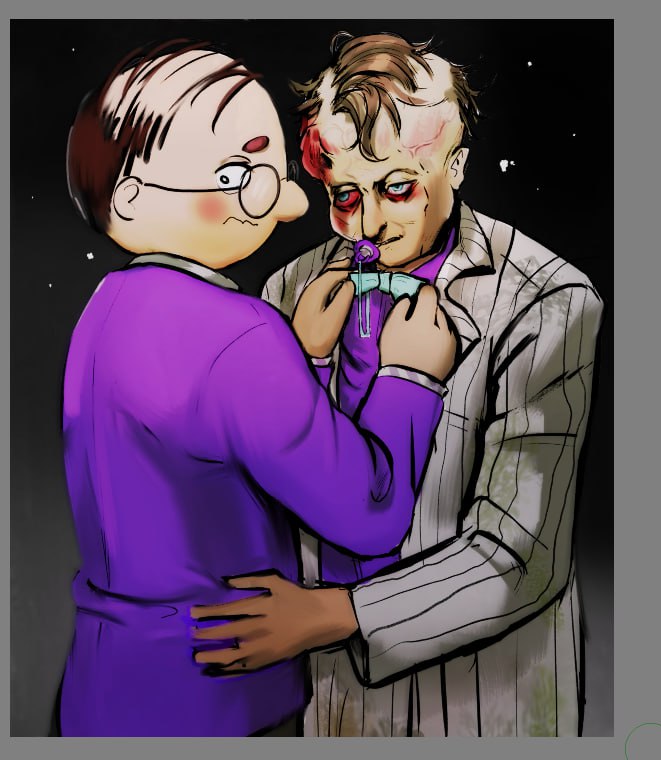 This might be the weirdest thing I drew in a while. Also a commission. Also a WIP #handymanny #outlasttrials #outlasttrialsfranco