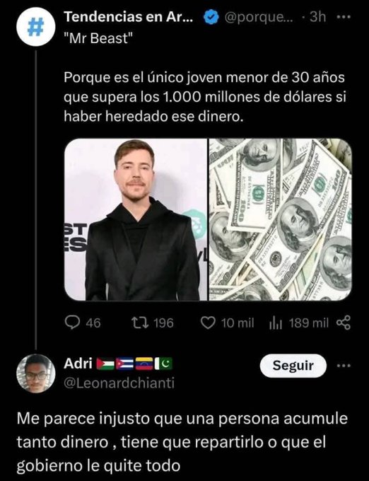 riverafrutos's tweet image. Triste zurdo de mierda y resentido social, hablando de sacarle plata a la gente y repartirla como a ellos se les cante el culo, nunca mejor resumida esa ideología de mierda y nefasta que lleva hambre, miseria y muerte en dónde se aplica.
Vea las banderas e identifique la…