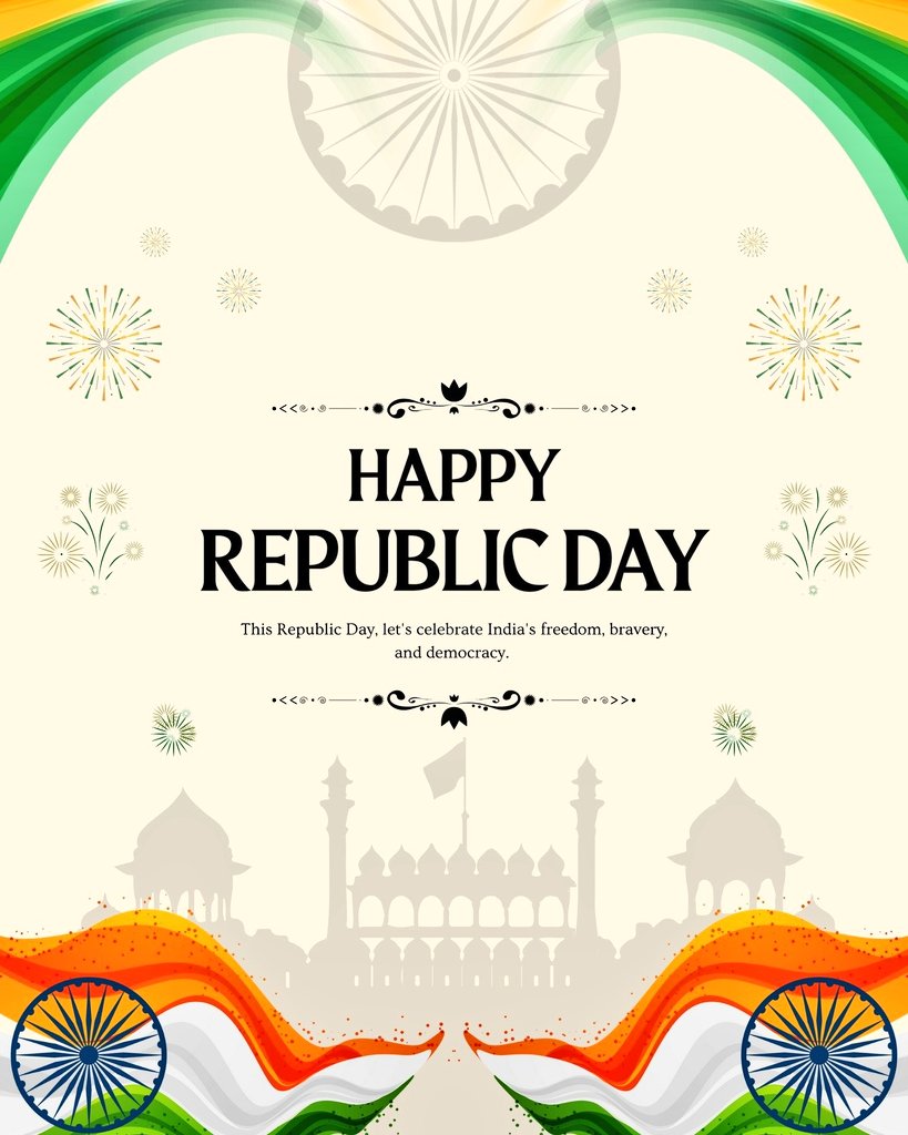 India’s Republic was born from sacrifice, sustained by courage, and protected by a Constitution that empowers the weakest and restrains the strongest.

Bharat Mata ki Jai!

#RepublicDayIndia 
#RepublicDay