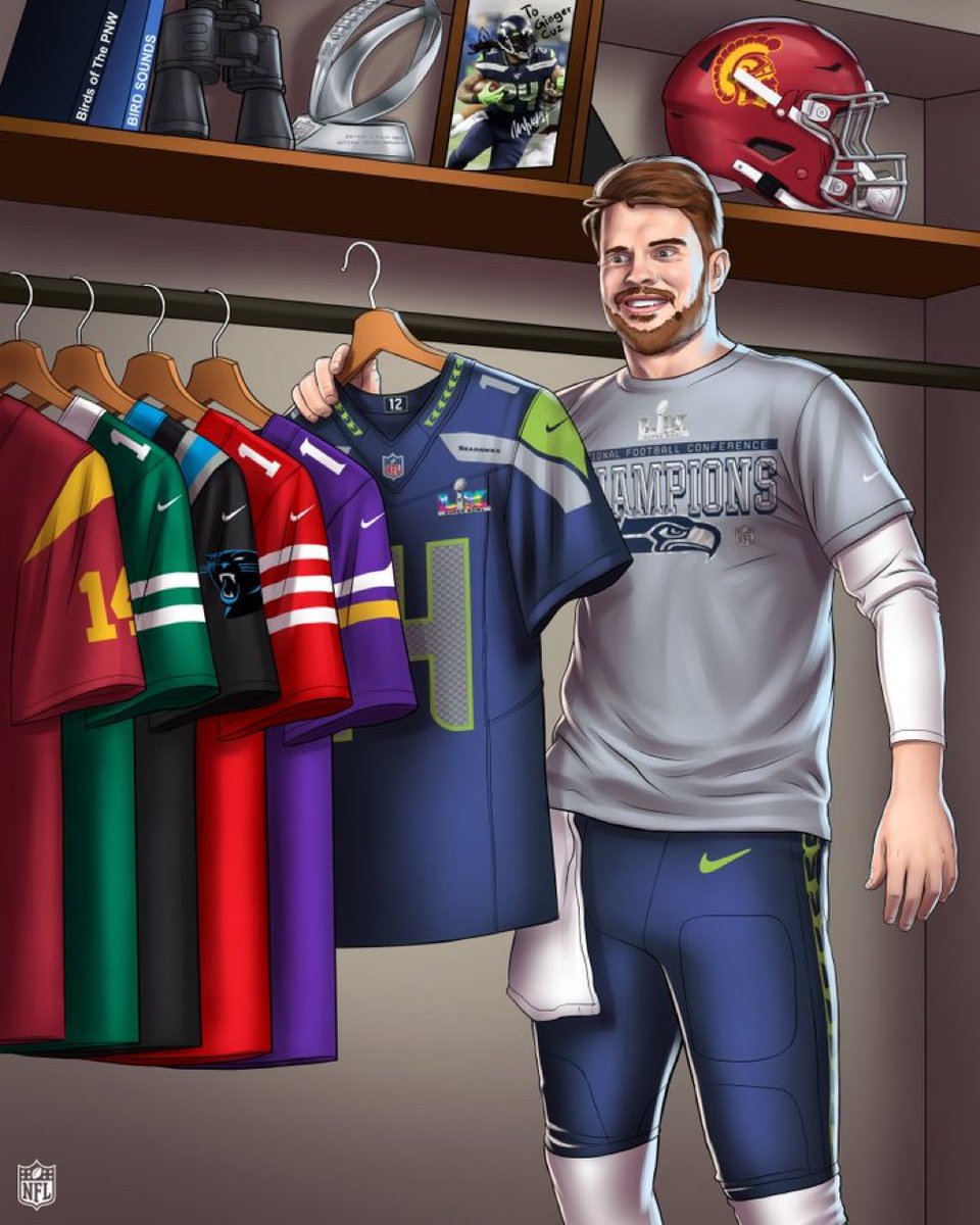 AdamSchefter's tweet image. Seahawks QB Sam Darnold beat the Rams to exercise some demons, can conquer the ghosts he saw against the Patriots, and do it in San Francisco, where he began to turn around his NFL career.