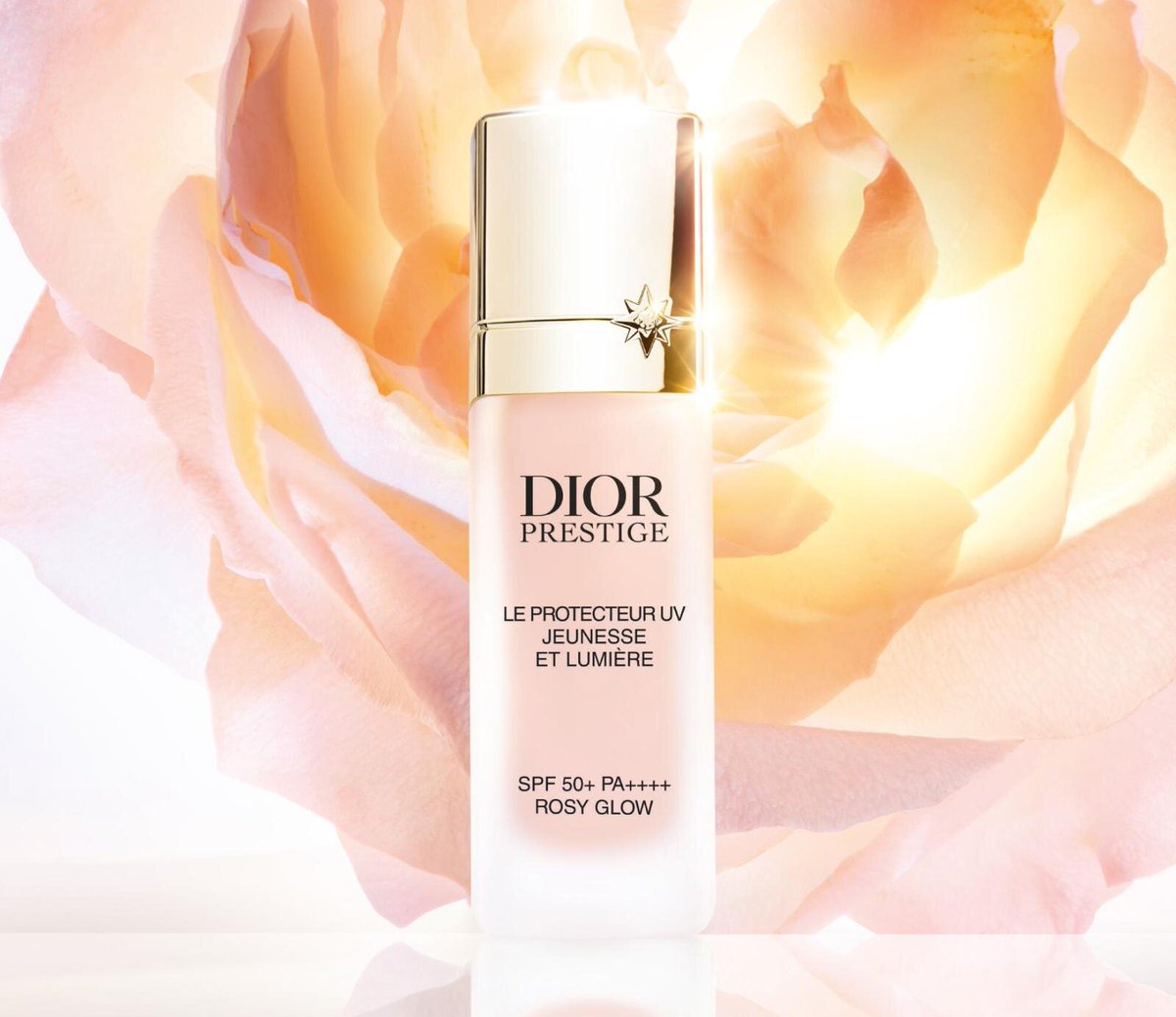 Dior プレステージ　ホワイトルプロテクター　UVルミエール　ロージーグロウ DIORの美容液UV下地からローズのような新色が登場🌹 「プレステージ