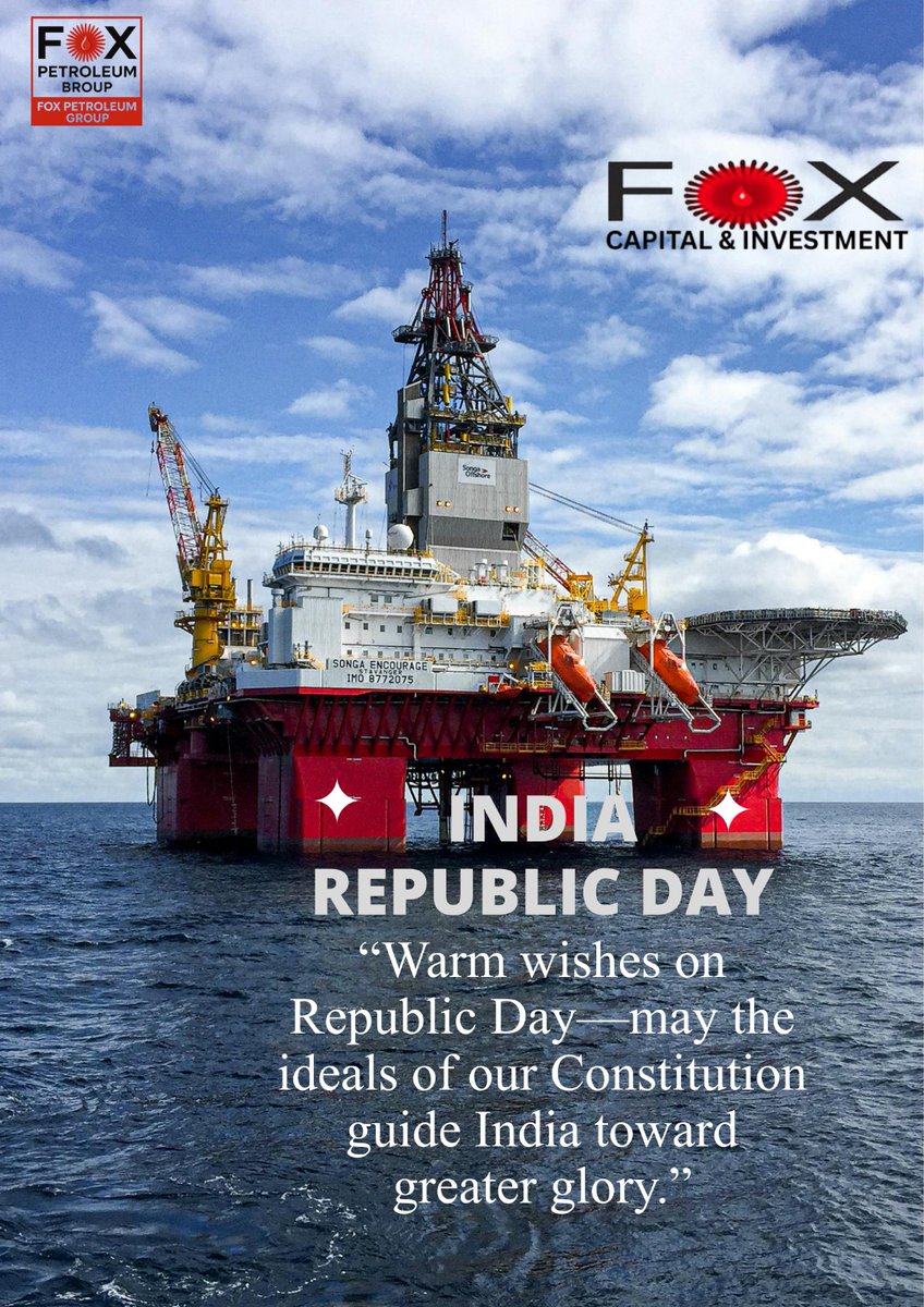 foxpetroleum's tweet photo. For us at Fox Petroleum Group, the tricolour is not just a symbol—it is a reminder of responsibility. A responsibility to build, to empower, to innovate, and to serve the nation with integrity and purpose. 

 Jai Hind.
Happy Republic Day. 🇮🇳 https://t.co/3wjFQf4lhY
