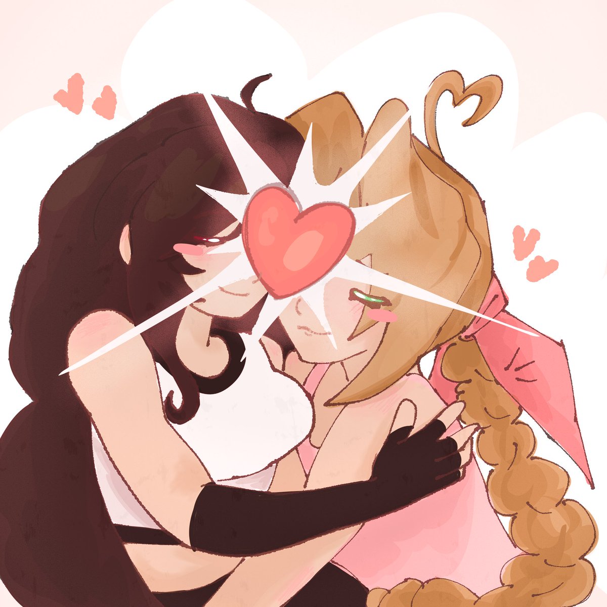 SquiglesMess's tweet image. Two hearts as one
#aerti #FF7