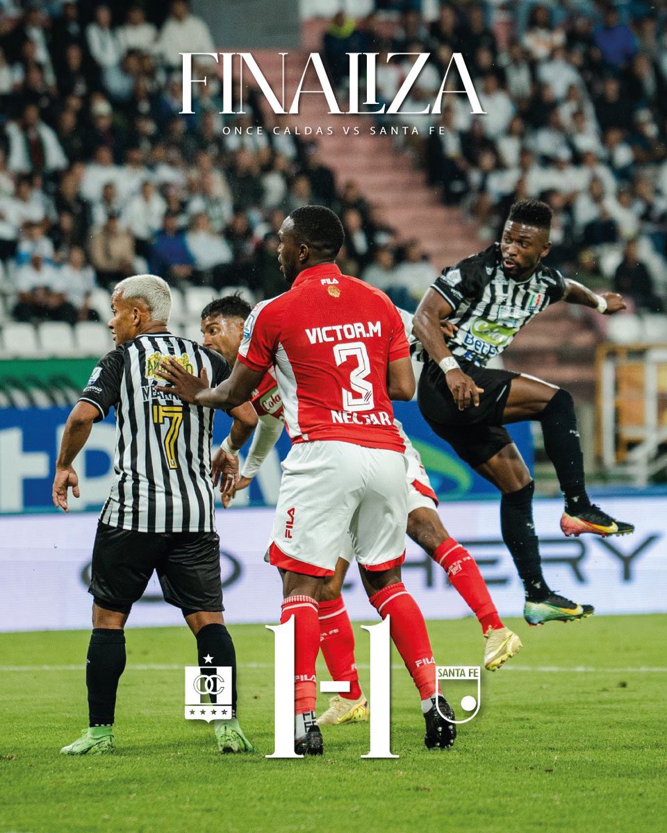 ⏱️94’ [ ONC 1 -  1 SFE]

Finaliza el encuentro por la fecha 2 de la <a href="/LigaBetPlayD/">LigaBetPlayDimayor</a> 

#VoyConTodoXElOnce