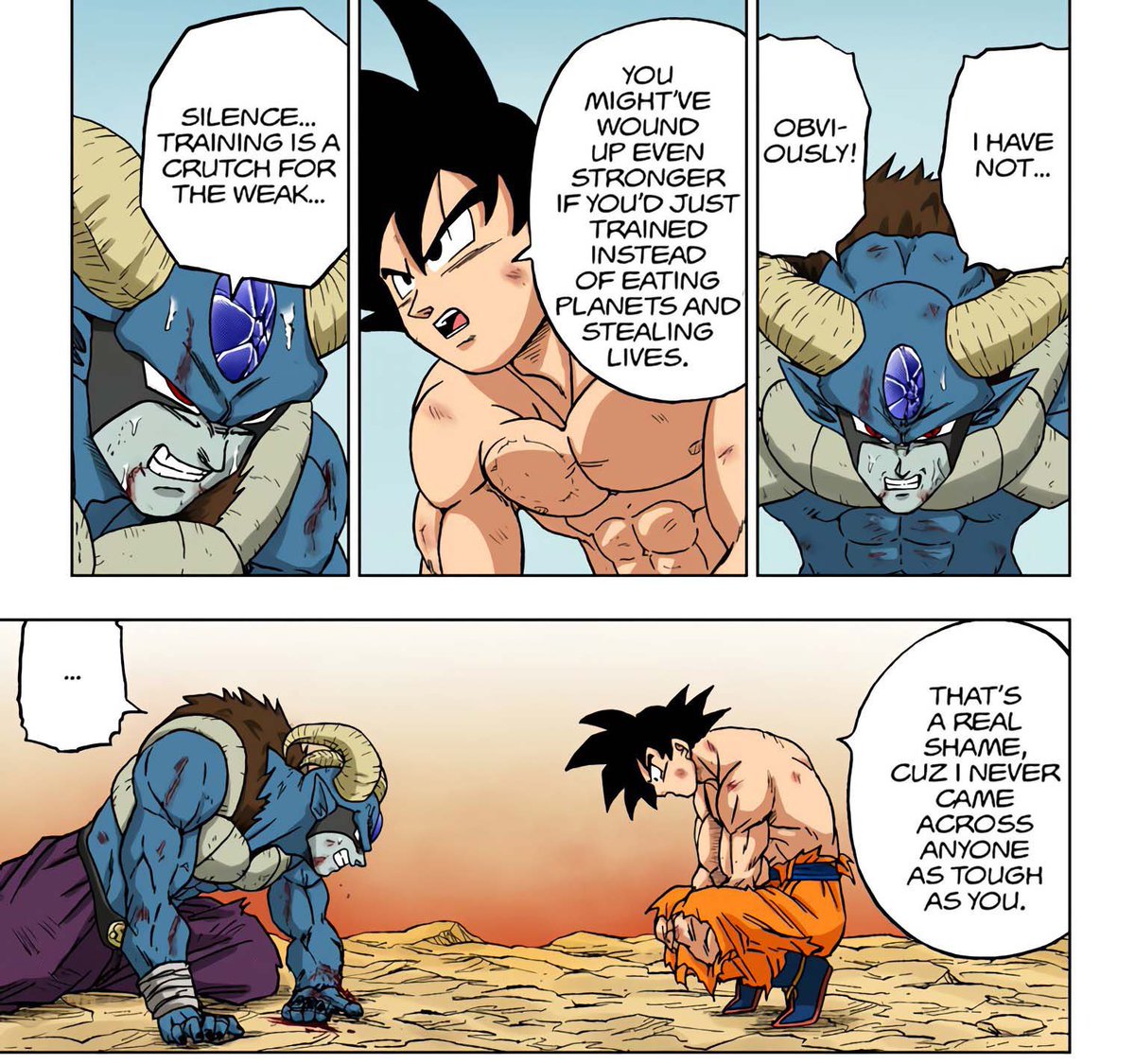 I look forward to having to explain to the fandom for the 1000th time why Goku Giving Moro a Senzu was not only amazing writing but also a literal necessity and the literal point of the entire arc.