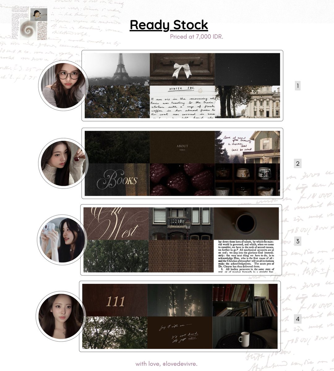 lovedevivre's tweet image. help repost, please? thank you! ♥︎

hi-o, lovelies! aku punya layout ready stock {rs: carmen, wonyoung, minju, anna, sangwon, minji, younjung, kim minju, yuha, giselle, haerin!} yang bisa dijemput dengan harga 7,000 ♥︎ scroll for more, yaa. &amp;lt;3

#zonauang #zonaba