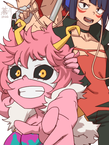 A組女子 #ヒロアカ 
Xではヤオモモが見切れてます 