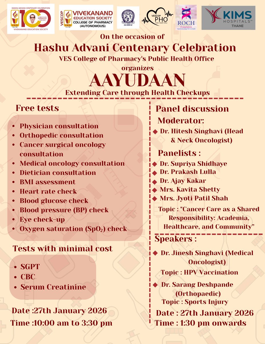 Vivekanand Education Society's College of Pharmacy tweet media