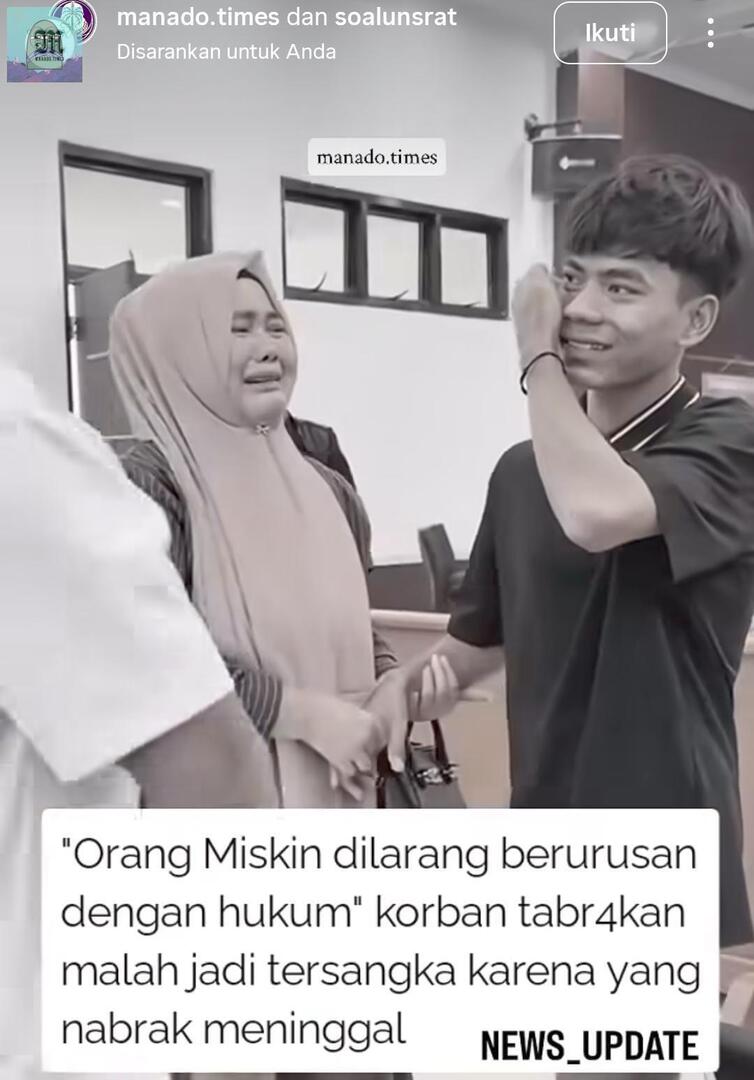 💚 maaf sebelum nya kalau aku salah malah posting ini, tapi ini beneran ga adil buat anak ini😭 Sehancur apaa perasaan orang tua dan keluarga nya harus ngeliat anaknya diangkut ke mobil tahanan yg dasarnya dia korban keadilan