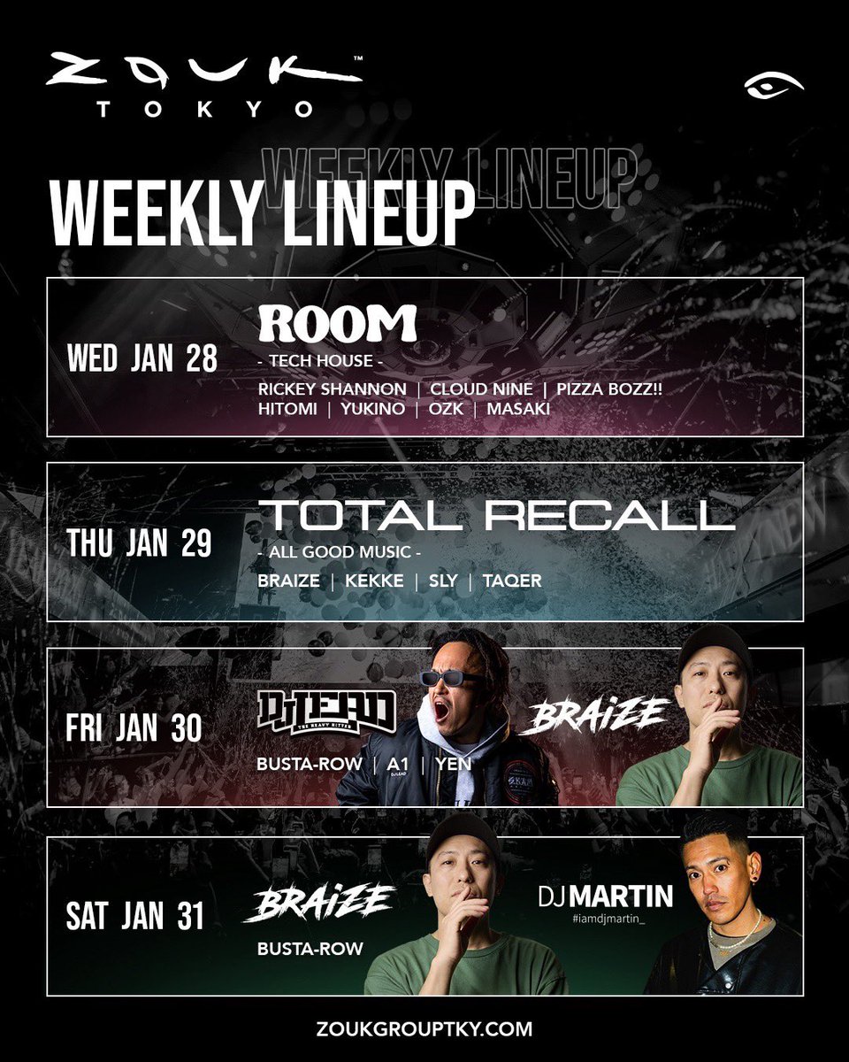 Zouk Tokyo tweet media