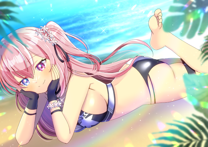 「何だか最近寒すぎるよねぇ…!!! #くそ寒いので水着を貼る」|ヒヨヨ@skeb募集中のイラスト