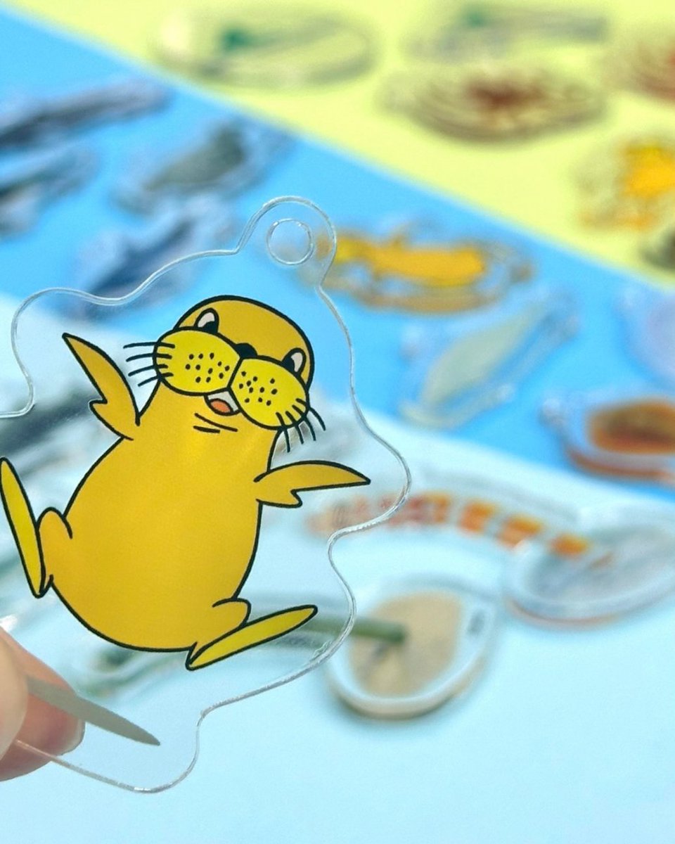 シーパラ シー太の新商品が登場🍻🌟 アクリルキーホルダー💛 全30種の