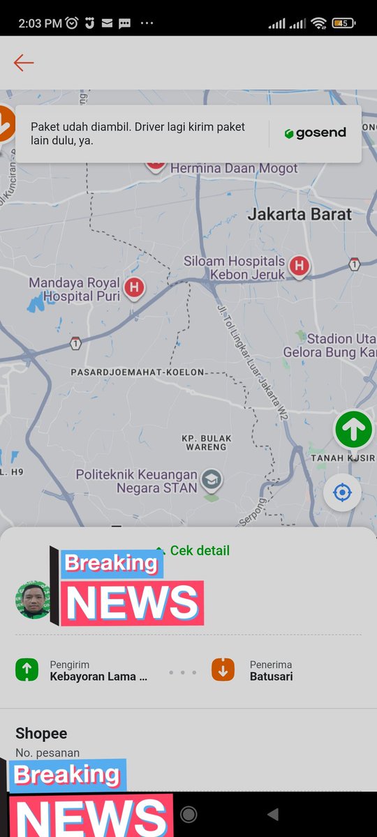 AnifNurul's tweet photo. @gojekindonesia min emangnya kalo instant priorities tetap kirim multi pesanan mitra pengemudinya? Udah bayar mahal2 servicenya standar https://t.co/6FxBEtiHTl