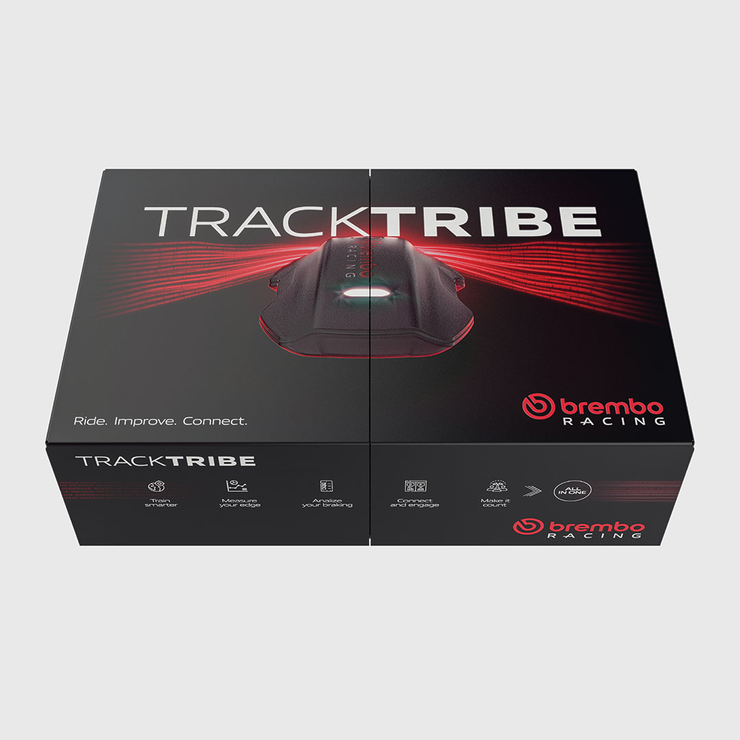 BremboBrakes's tweet photo. How does #TrackTribe work? It’s the perfect synergy of hardware and software. Our dedicated app pairs with a pro-level kit featuring a high-precision GPS, IMU, and a dedicated brake pressure sensor for 100% accurate telemetry. https://t.co/iUVsw6yqeU https://t.co/jbgPmEpQEC