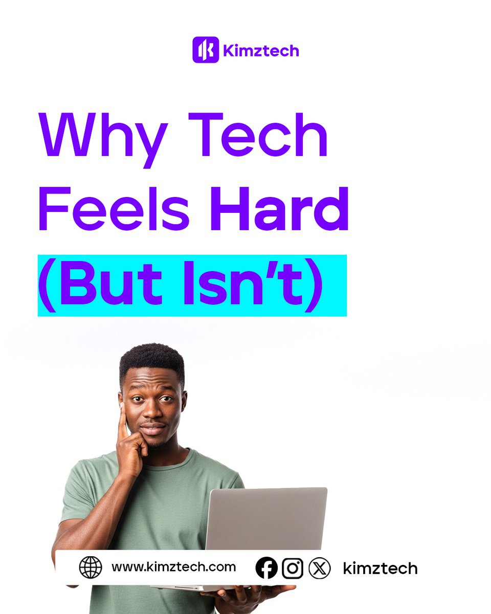 kimztech_ceo's tweet photo. Tech isn’t hard - lack of direction is.
When students know what to learn and what to skip, everything gets clearer.
At KimzTech, we focus on clarity before skills.
#KimzTech #TechForStudents #TechClarity #LearnTech https://t.co/8Rpya1LVNx
