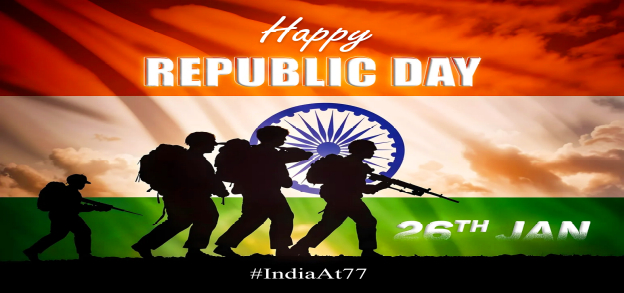 Navzy4a's tweet photo. 77 years of constitutional democracy powering inclusive growth. Happy Republic Day! #IndiaAt77 https://t.co/OY5emTtAKT