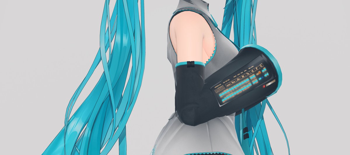 初音ミク 「お試しにタップして14kミクちゃん、解像度8064x14336」|PizaCGのイラスト