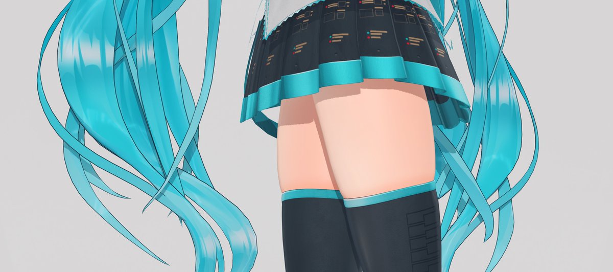 初音ミク 「お試しにタップして14kミクちゃん、解像度8064x14336」|PizaCGのイラスト