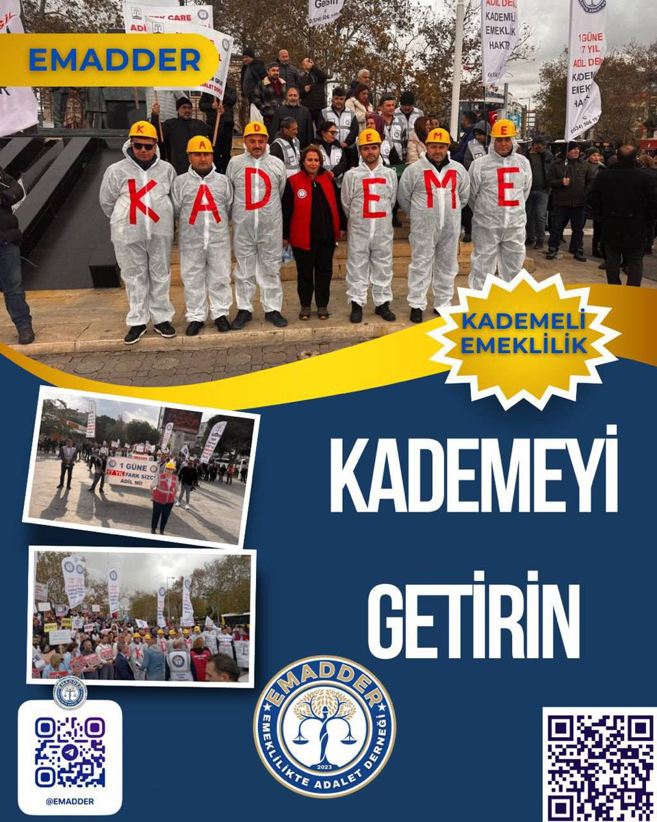 Yıllar geçti, gençlik gitti,  aynı ülkede, aynı şartlarda bir günle ömür çalınıyor.

<a href="/EmadDernegi/">EMEKLİLİKTE ADALET DERNEĞİ ⚖️</a> 
#YaKademeYaSeçim