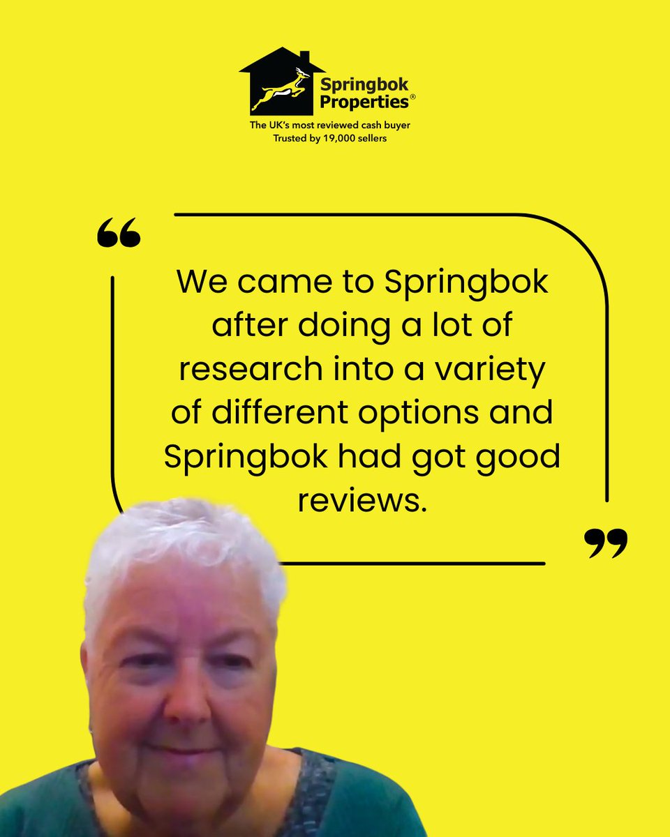 springbokprop's tweet image. Before choosing Springbok, Liz did her research, and seeing thousands of positive reviews from real sellers gave her the confidence to use us for her sale. Watch Liz’s video here: youtu.be/VnsMPJRucxI
#sellwithSpringbok #PositiveReviews #SpringbokProperties