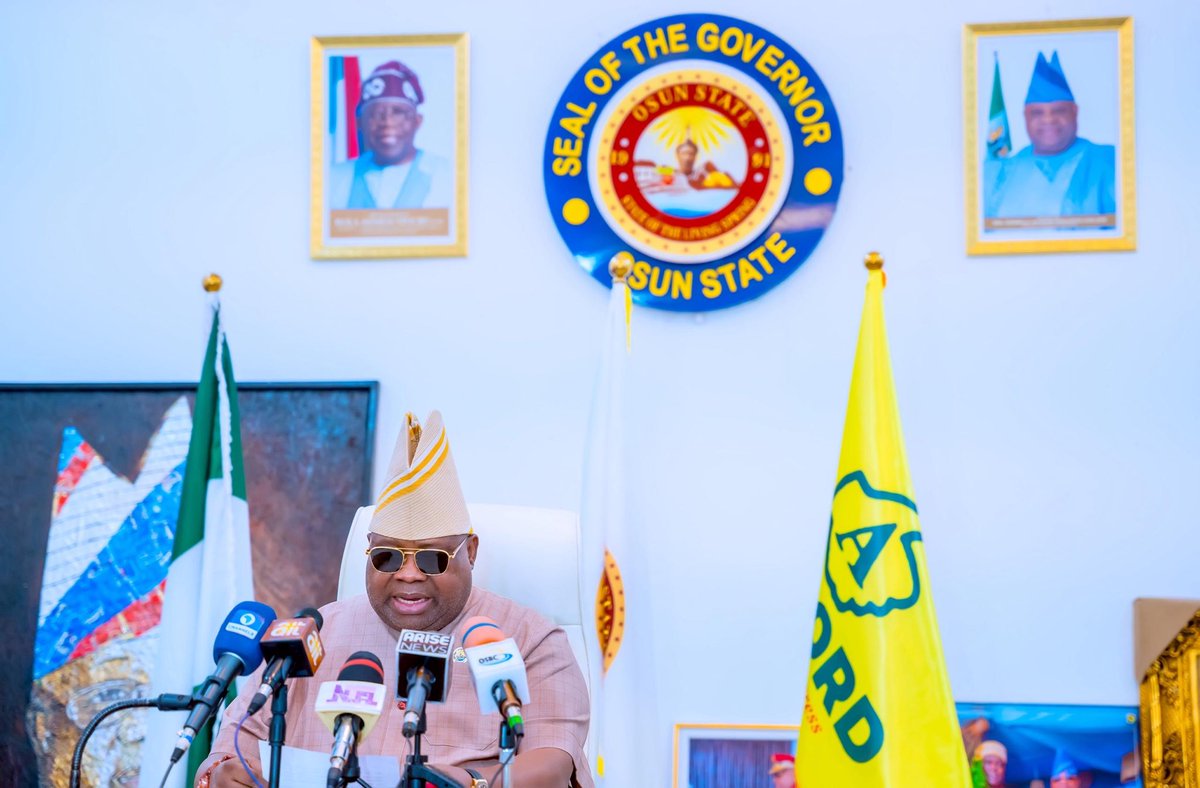 TEXT OF A STATE BROADCAST BY THE GOVERNOR OF OSUN STATE, HIS EXCELLENCY, SENATOR NURUDEEN ADEMOLA ADELEKE, ON THE ILLEGAL OCCUPATION OF LOCAL GOVERNMENT SECRETARIATS AND THE DEFENCE OF DEMOCRATIC ORDER IN OSUN STATE.

My dear people of Osun State, the urgent necessity to restore