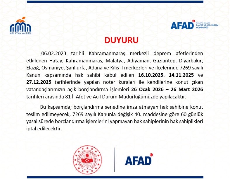 Kıymetli Hemşehrilerim ,
Lütfen duyurularımızı dikkate alınız .