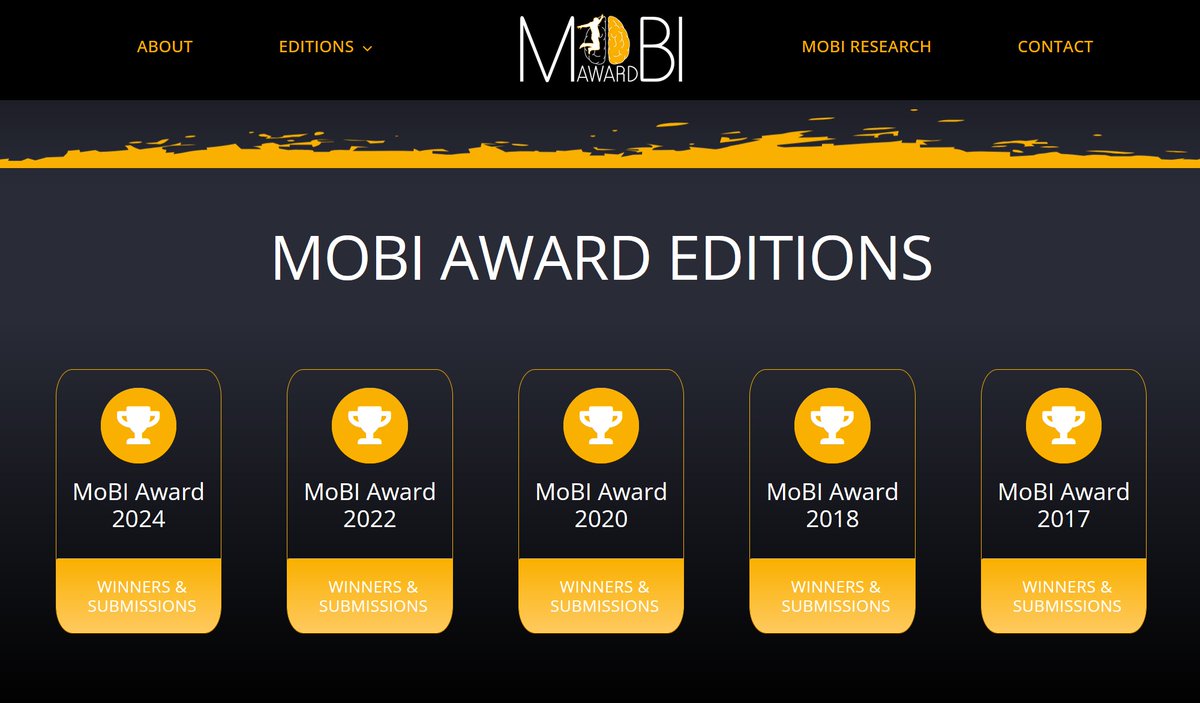 Brain_Products's tweet image. The #MoBIAward honors excellence  in mobile brain/body imaging. In the next weeks, we'll take a look at brilliant work that has shaped the field.

🏆Explore these award-winning contributions here: mobi-award.com/#editions?utm_…

👉Then submit your #MoBI research for YOUR chance to win!