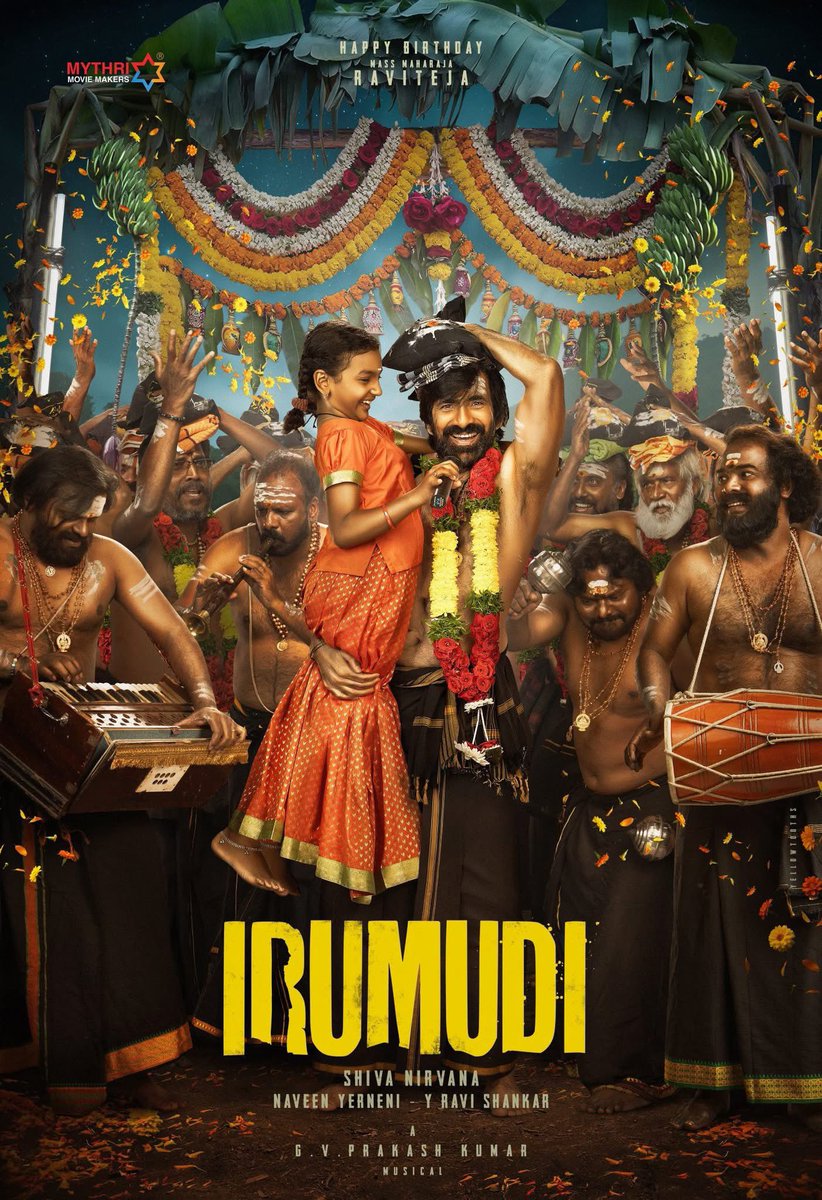 This is how I always wanted to see <a href="/RaviTeja_offl/">Ravi Teja</a> , in an absolute character 👌
Since I heard the story from its creator <a href="/ShivaNirvana/">Shiva Nirvana</a> , it’s a BULLSEYE 🎯 
#Irumudi is a Blockbuster 🔥
Happy Birthday Ravi ❤️