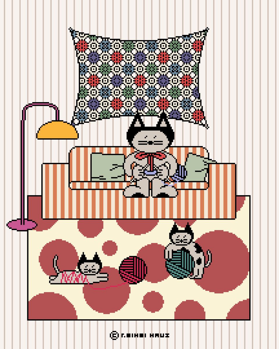 겨울 냄새

#픽셀아트 #픽셀아티스트 #일러스트 #일러스트레이터 #작가 #그림 #드로잉 #고양이작품 #고양이그림 #고양이 #디지털아트 #디지털아티스트 #그래픽디자인 #pixelart #digitalart #digitalartist #cats #graphicdesign #뜨개질