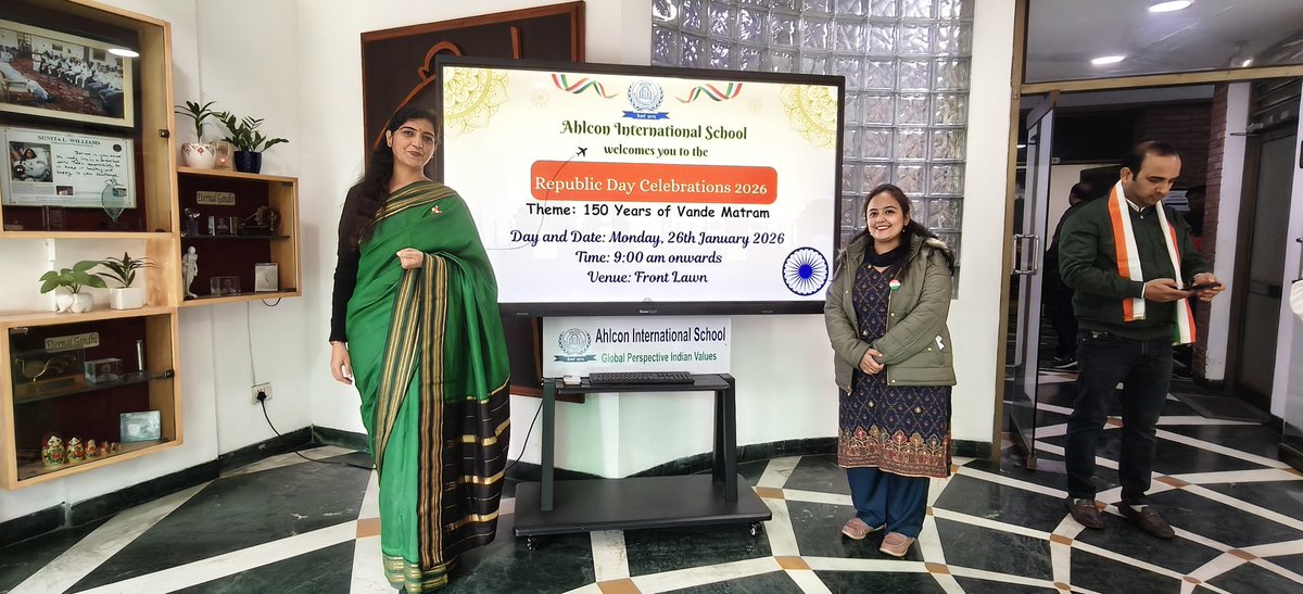 Echoing the spirit of freedom and unity. 🇮🇳
<a href="/AhlconIntl/">AhlconIntl</a> celebrated the 77th Republic Day with the theme "Vande Mataram"
A heartfelt tribute to our nation’s values, pride, and progress.
<a href="/ashokkp/">Ashok Pandey</a> <a href="/y_sanjay/">Sanjay Yadav</a> <a href="/pntduggal/">PUNEET DUGGAL</a> <a href="/madhuri_dadhich/">Madhuri Dadhich</a> 
#vandematram #77thRepublicDay #Nationfirst