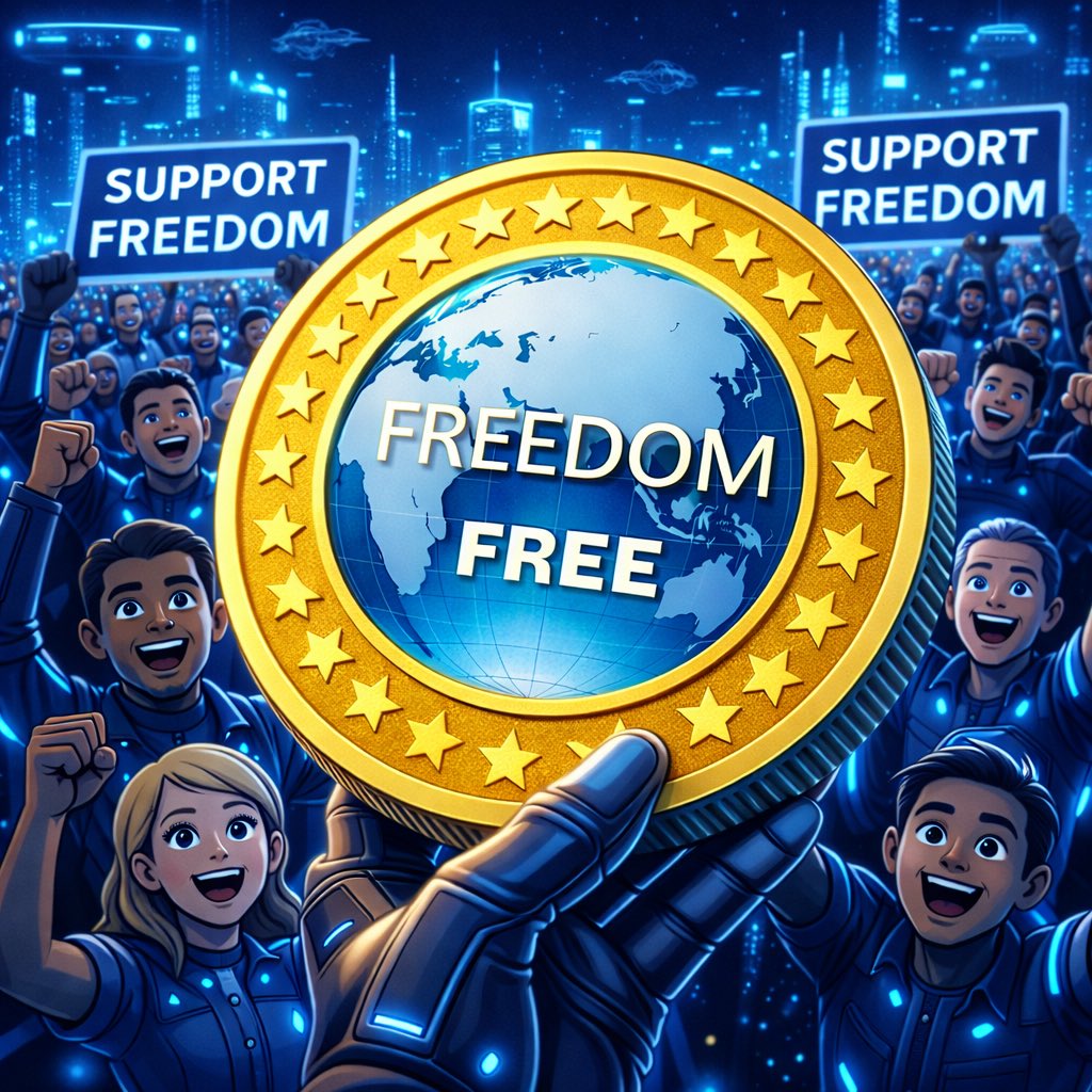 The future is built by people who believe. 🚀 freedom-coin.com 

⭐️ Supported by the people. Powered by  people.  📌This is Freedom.

#SUPPORT $FREEDOM 
#CryptoCommunity