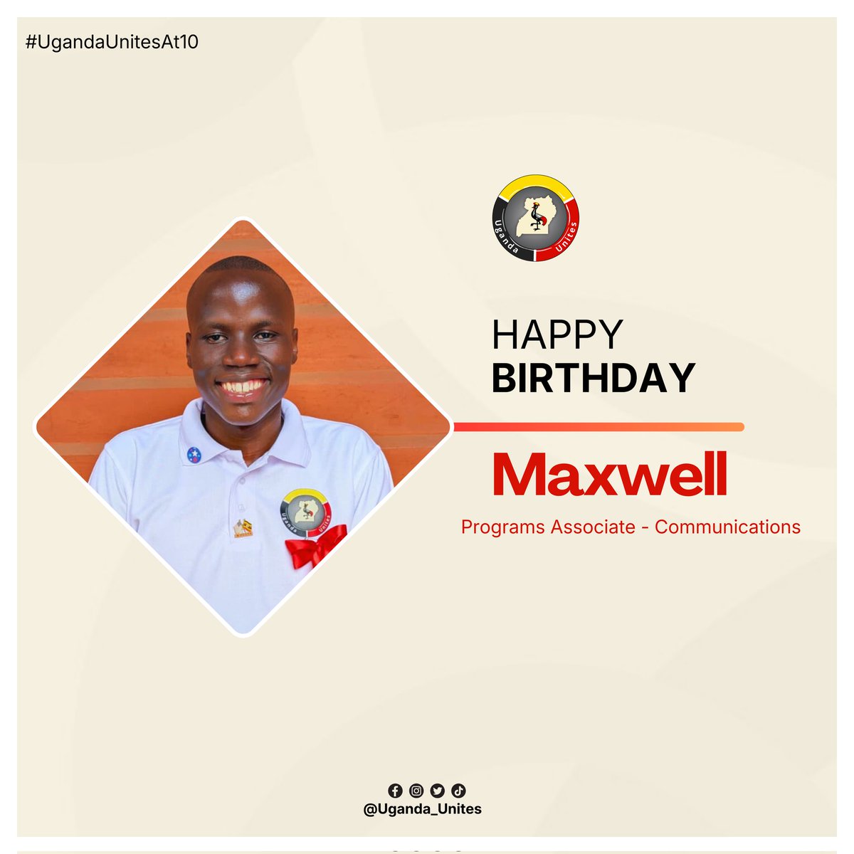 UgandaUnites's tweet image. Happy birthday 🎂 @Maxwell_A_M