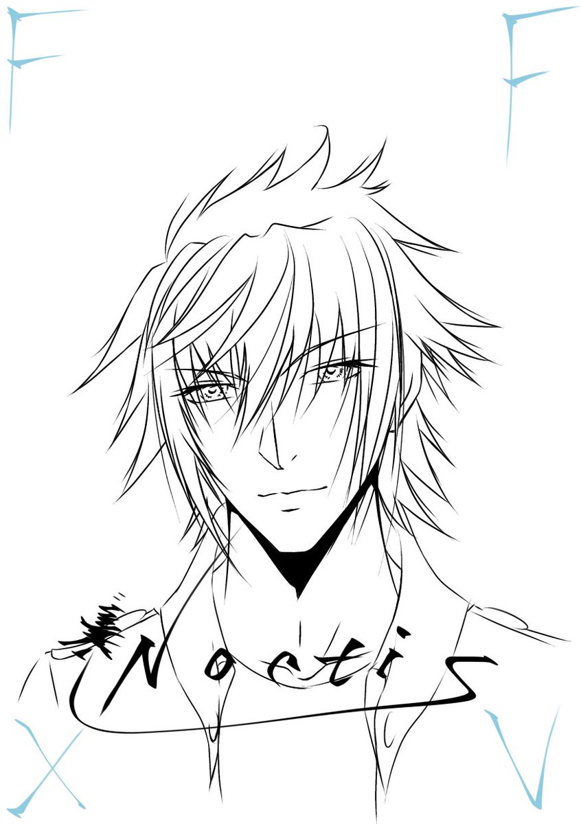 かなり久しぶりに描いた
いつ描いても難易度が高い王子様だな