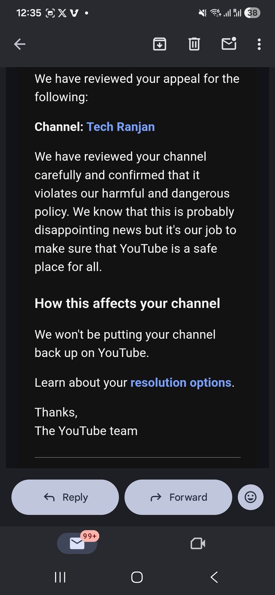 TRanjanofficial's tweet photo. Hey @YouTube @YouTubeIndia please carefully review my channel i think by mistake delete (terminate) my channel. I'm not violations any community guidelines.. I'm provide only educational content about crypto and Web3 awareness for people last 8 years. please check my channel and please reinstate my channel...
https://t.co/sbM6JYkn2a
