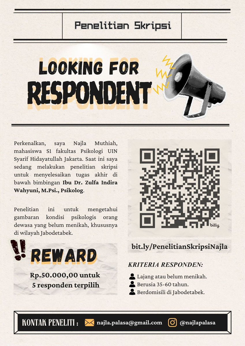 yeoleay's tweet photo. @collegemfs HAI GUYSSS INI YA POSTERNYA^^
yang sesuai kriteria &amp; bersedia jadi responden boleh reply/dm aku ya🥺🤍 https://t.co/RBBjvmScoi