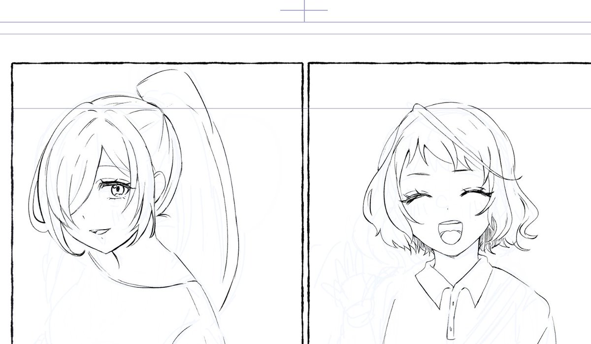 原稿描いてるよう 