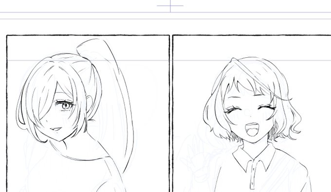 原稿描いてるよう