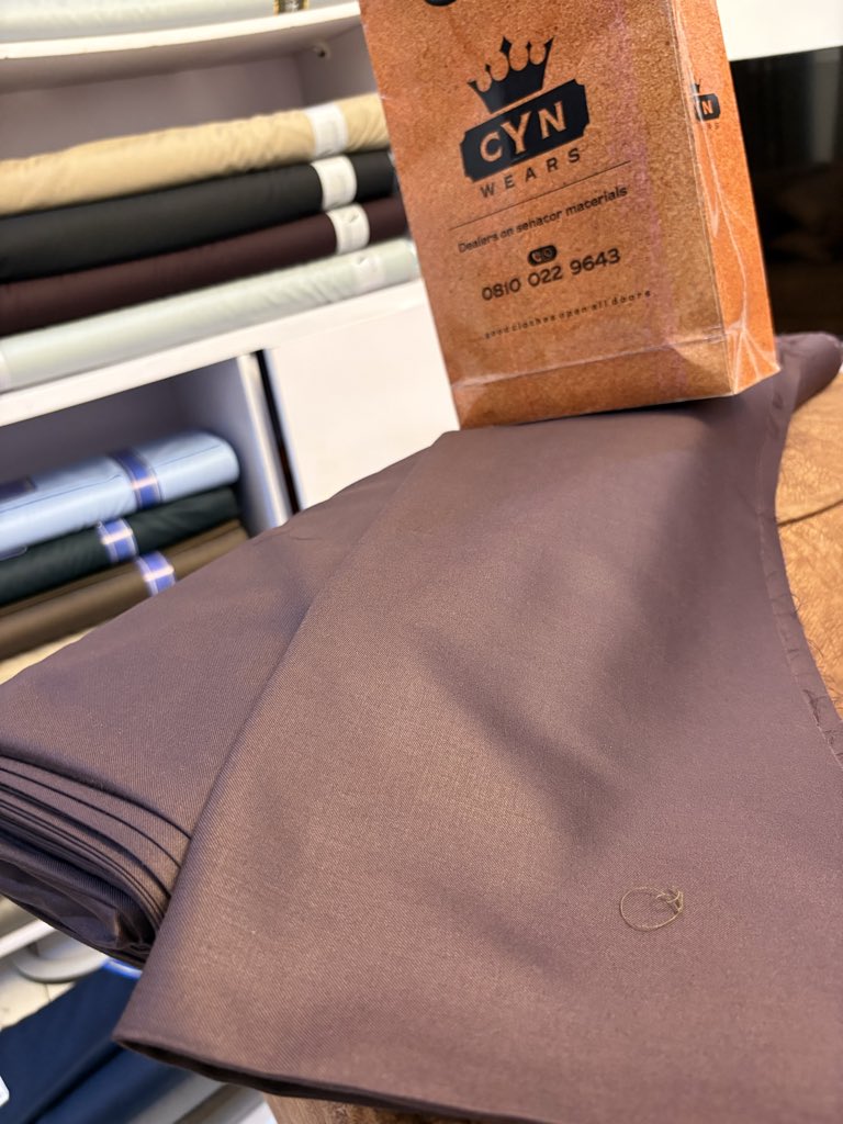 CynaWears's tweet photo. 7500 per yard 

PREMIUM SENATOR MATERIAL FOR MEN ✨
Look expensive without trying too hard.
✔️ Smooth texture
✔️ Strong &amp; durable
✔️ Gives a sharp, executive look
Once you sew this, you won’t go back to cheap materials.
Message now to secure yours. https://t.co/3IEGcBGvCz