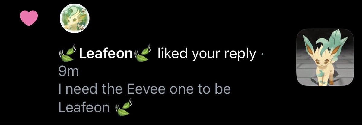 OMigosh THE leafeon? Sucha big fan :3