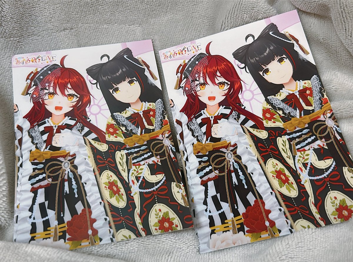 ポストカード！！！ これにあずめの2人で直筆サイン入れちゃうよー