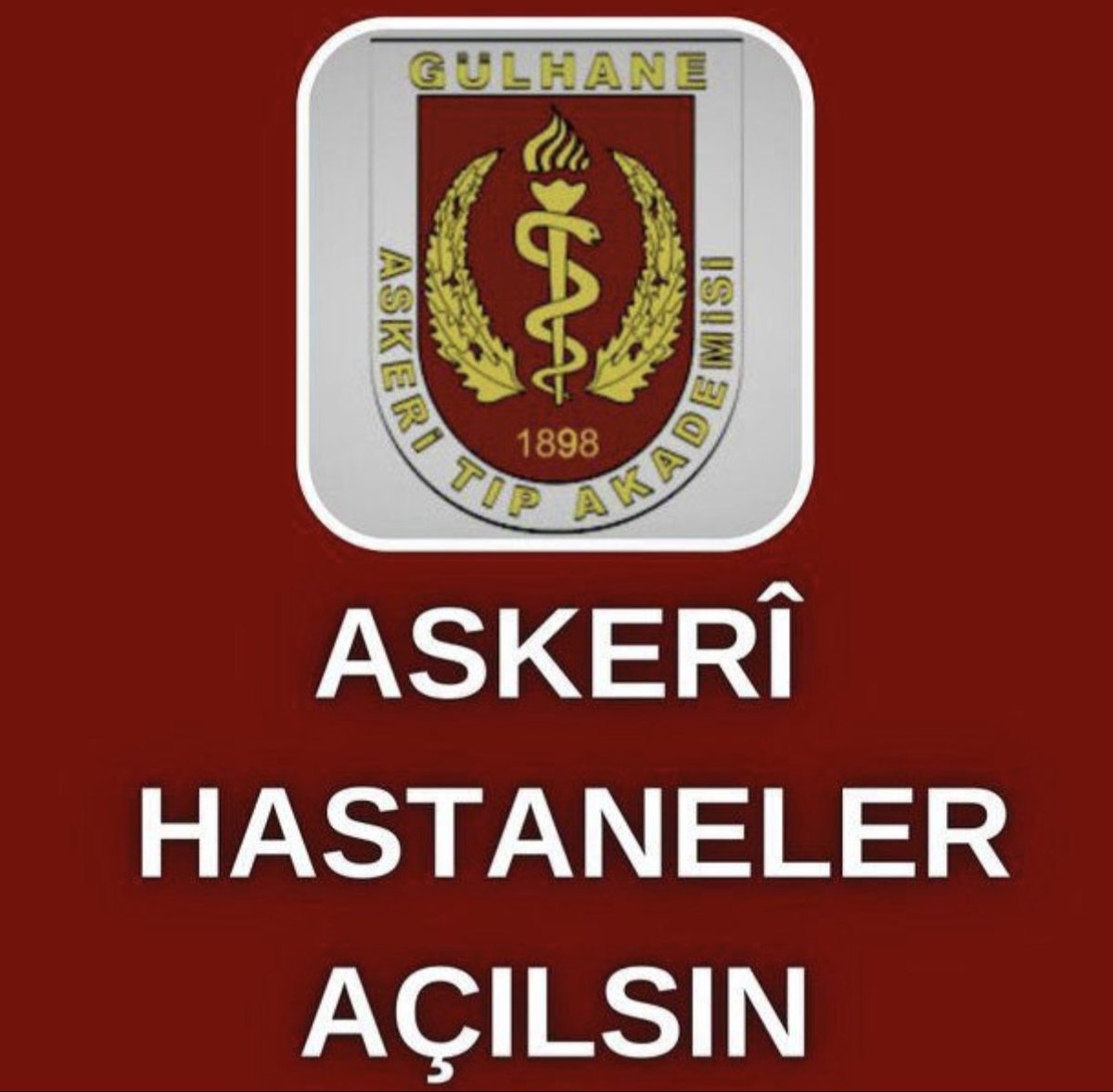 Türk askerini güvenilir ellere teslim etmek için Askeri Hastaneler açılmalıdır.
#AskeriHastanelerAçılsın